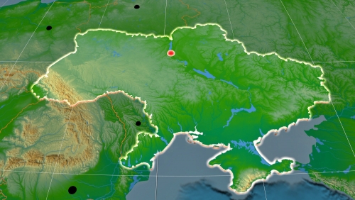 Ukrayna toporafik uydu haritas