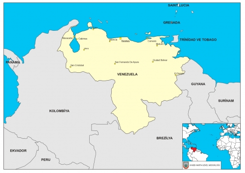 Venezuela snr komular haritas