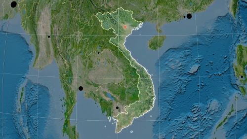 Vietnam toporafik uydu haritas