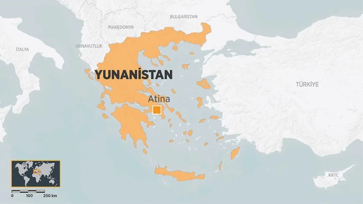 Yunanistan genel haritas