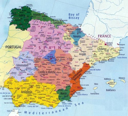 İspanya siyasi haritası