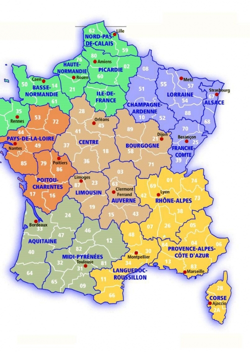 Fransa şehirler haritası
