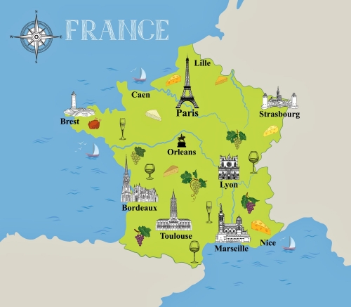 Fransa turizm ve gezi haritası