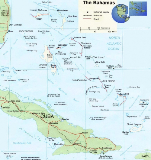 Bahamalar haritas
