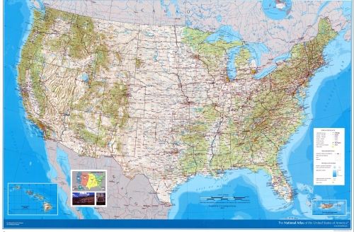 Amerika Birleşik Devletleri detaylı haritası